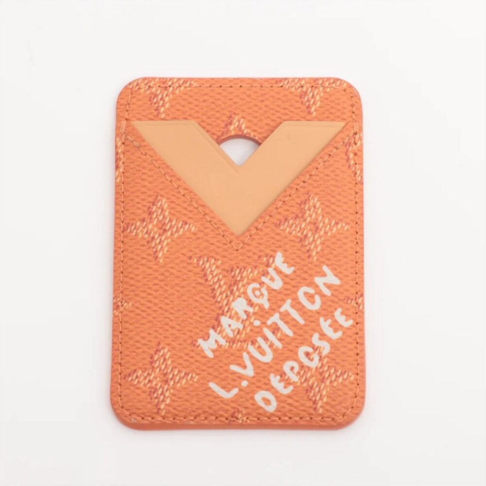 Louis Vuitton Monogram Magnetic Card Case Caramel
